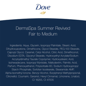 3pk of 200ml Dove DermaSpa Summer Revived Face Cream with Cell Moisturisers