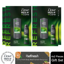 Load image into Gallery viewer, Dove Men+Care Refresh Extra Fresh Bodywash &amp; Antiperspirant 2pc Gift Set for Him
