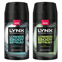 Load image into Gallery viewer, Lynx Lower Body Spray Coconut + Sandalwood &amp; Pear + Cedarwood, 100ml