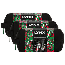 Load image into Gallery viewer, Lynx Africa THE TRIFECTA Bath &amp; Body 3 Pieces Gift Set for Him with Washbag