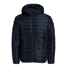 Load image into Gallery viewer, Jack &amp; Jones Jwhwayne Hood Puffer Jacket Mens XL Black Insulated Outerwear