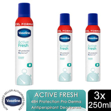 Load image into Gallery viewer, Vaseline Sensitive Anti-Perspirant Deodorant Spray Fresh &amp; Dry 250ml, 3 Pack