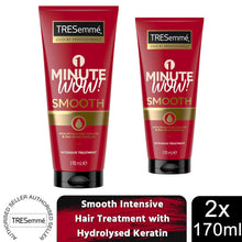 Load image into Gallery viewer, TRESemme 1 Minute WOW Smooth Intensive Hair Treatment, 2 Pack of 170ml