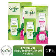 Load image into Gallery viewer, SIMPLE Shower Gel Duo Collection Gift Set 2 piece, Choose your pack 1,2,3 or 4