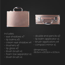 Load image into Gallery viewer, Dawn Till Dusk Make Up Large Storage Vanity Case Set 80pc - Rose Gold