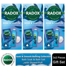 Load image into Gallery viewer, Radox Soak &amp; Soothe Bathing Collection with Muscle Soak Gel &amp; Salts Gift Set