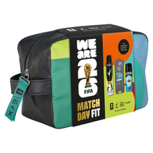 Load image into Gallery viewer, Match Day Fit FIFA Gift Set for Him with Body Wash, Spray &amp; Wash Bag