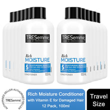 Load image into Gallery viewer, Tresemme Moisture Rich Conditioner with Vitamin E for Damaged Hair 100ml, 12 Pk