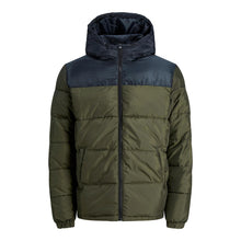 Load image into Gallery viewer, Jack &amp; Jones Jwhpaul Puffer Hood - Forest Night - Size - L