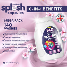 Load image into Gallery viewer, Splesh Xtra Stain Removal 3in1 Laundry Capsules, 5 Months Supply Bulk Buy (140W)