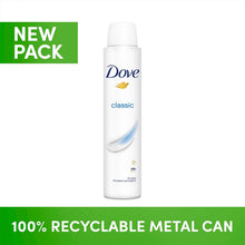 Load image into Gallery viewer, Dove Classic Fresh Anti-Perspirant Deo Spray for 48Hrs Protection 200ml, 12 Pack