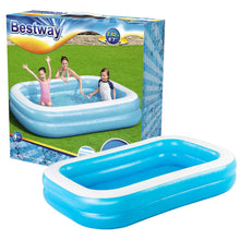 Load image into Gallery viewer, Bestway Inflatable Family Rectangular Pool with Repair Patch, 6'7"x20”or8'7"x20”