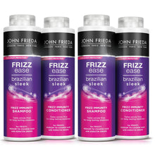 Load image into Gallery viewer, John Frieda Frizz Ease Brazilian Sleek Shampoo &amp; Conditioner 500ml with Keratin
