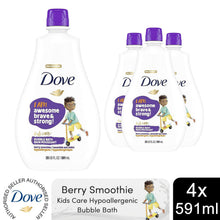 Load image into Gallery viewer, Dove Kids Care Hypoallergenic Skin Care Awesome Bubble Bath Berry, 591ml, 4pk