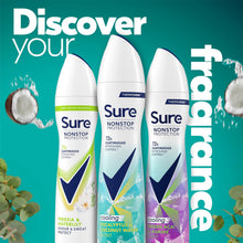 Load image into Gallery viewer, Sure Women Nonstop Protection Eucalyptus &amp; Coconut Antiperspirant Deo 250ml,6 PK