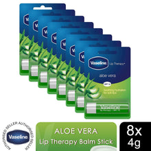 Load image into Gallery viewer, Vaseline Lip Balm Stick Aloe Vera 4g, 8 Pack Lip Therapy Moisturising Lip Care