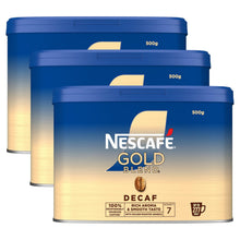 Load image into Gallery viewer, Nescafe Gold Blend Decaff Instant Coffee Granules, 3x500g