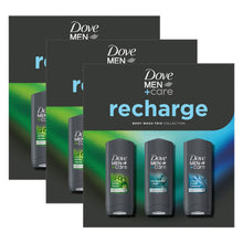 Load image into Gallery viewer, Dove Men+Care Gift Set Recharge Trio Clean Comfort Extra Fresh Eucalyptus Mint