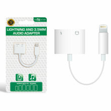 Load image into Gallery viewer, FX iPhone Adapter to 3.5mm Audio Adapter Jack Cable &amp; Lighting Cable Splitter