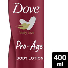 Load image into Gallery viewer, 3 pk Dove Nourishing Pro age Body Lotion with AHA,Olive Oil &amp; VitaminB3, 3pk of 400ml