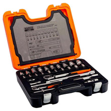 Load image into Gallery viewer, BAHCO S410 SOCKET SET 41PC 1/4IN &amp; 1/2SQDR