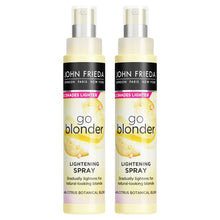 Load image into Gallery viewer, John Frieda Go Blonder Haircare Range of Shampoo, Conditioner &amp; Lightening Spray
