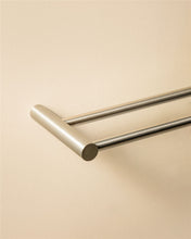 Load image into Gallery viewer, COSMIC Double Towel Rail Black 60x10x2 cm | Matte Finish | Screw Mount