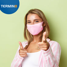 Load image into Gallery viewer, Termin8 Water Repellent Reusable Adult/Teen Face Covering Mask - Pink