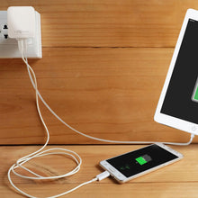 Load image into Gallery viewer, FX Powabud Mains 2 Port USB Or 3 Port USB Charger - 2.1Amp/3.1Amp[2Port USB 2.1Amp - White]