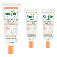 Load image into Gallery viewer, 3xSimple Protect N Glow Brightening Eye Gel for Screen stressed Tired eyes, 25ml
