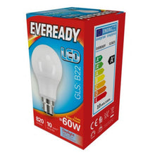 Load image into Gallery viewer, Eveready 60w LED GLS Bayonet B22 Light Bulb Daylight , Pack of 1