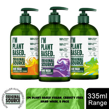 Load image into Gallery viewer, Original Source Vegan Hand Wash I'm Plant Based with Natural Fragrance, 6x 335ml