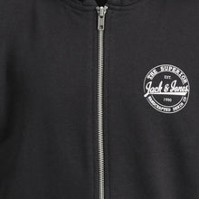 Load image into Gallery viewer, Jack &amp; Jones Jjbrat Boys Zip Hoodies 2 Pack Sweatshirt Junior Black Grey 140