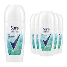 Load image into Gallery viewer, Sure Women Nonstop Protection Eucalyptus &amp; Coconut Antiperspirant Deo 50ml, 6 PK