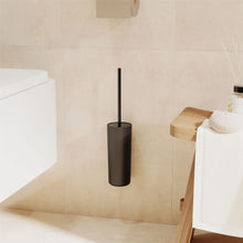 Load image into Gallery viewer, Cosmic Toilet Brush Holder Black Matte | Screws Install | 8x8.9x39.4 cm