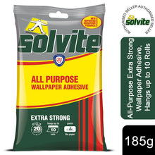 Load image into Gallery viewer, Solvite All-Purpose Extra Strong Wallpaper Adhesive, Hangs up to 10 Rolls, 185g