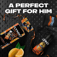 Load image into Gallery viewer, Lynx Sunset Fresh Gift Set with Body Spray &amp; Socks Cracker - Citrus Clean Scent