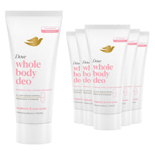 Load image into Gallery viewer, Dove Whole Body Odour Protection Deodorant Cream Raspberry &amp; Rose 75ml, 6 Pack