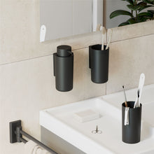 Load image into Gallery viewer, COSMIC Soap Dispenser Black 200ML, Wall Mount or Adhesive, 6.2x9.5x14.5 cm