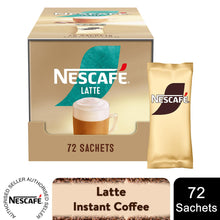 Load image into Gallery viewer, Nescafe Latte Instant Coffee Sachets 72 Pack - Creamy Frothy Instant Drink 18g