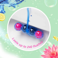 Load image into Gallery viewer, Bloo Toilet Rim Blocks Colour Active+ Bleach for Long-Lasting Freshness, 2x50g