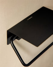 Load image into Gallery viewer, COSMIC Toilet Roll Holder Black Matte, Screw Mount, 13x8x5.4 cm