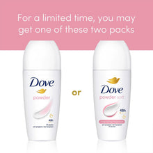 Load image into Gallery viewer, Dove Powder Soft Roll On Anti-Perspirant w/ 48H Long Lasting Fragrance 50ml,12pk