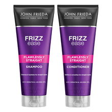 Load image into Gallery viewer, John Frieda Flawlessly Straight Haircare Range of Shampoo &amp; Conditioner 250ml