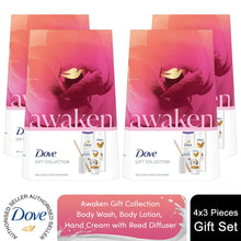 Load image into Gallery viewer, Dove Awaken Gift Collection 3 Pieces Gift Set for Her with Reed Diffuser