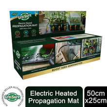 Load image into Gallery viewer, Gro-Sure Electric Heated Propagation Mat for Boost Seed Germination, 50cm x 25cm
