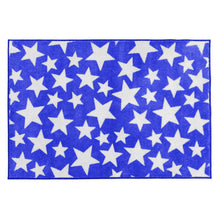 Load image into Gallery viewer, Nursery Decorative Rug Kit for Kids With Stars Thame, Blue &amp; White