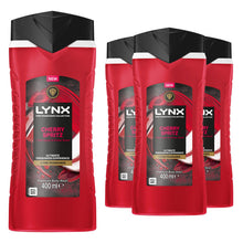 Load image into Gallery viewer, Lynx Cherry Spritz Body Wash with 12Hrs of Freshness for Men 400ml, 3 Pack