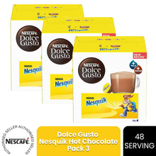 Load image into Gallery viewer, Nescafe Dolce Gusto Coffee Pods - Nesquik Hot Chocolate -  48 Drinks (3 Boxes)