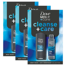 Load image into Gallery viewer, Dove Men+Care Gift Set Cleanse+Care Duo Bodywash &amp; Advanced Antiperspirant
